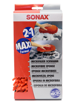 SONAX Microfibre Car Wash Sponge - Red