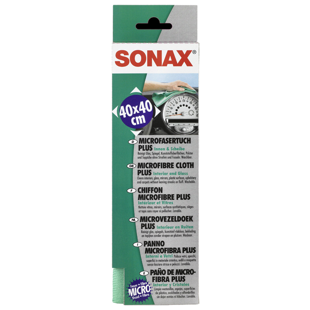SONAX Green Microfibre + Glass Cloth