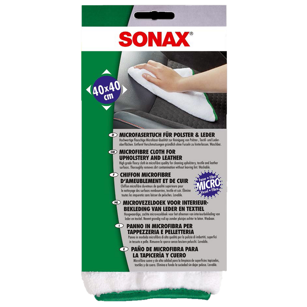 SONAX Microfibre Cloth for Upholstery & Leather