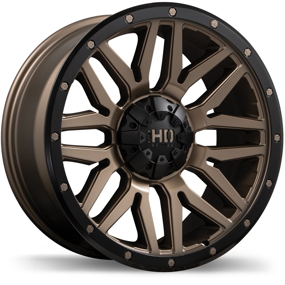 Fast HD Menace 20x9.0 5x127 / 139.7 ET15 87.1 Satin Bronze with Black Trim