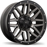 Fast HD Menace 20x9.0 5x127 / 139.7 ET15 87.1 Satin Gunmetal with Black Trim