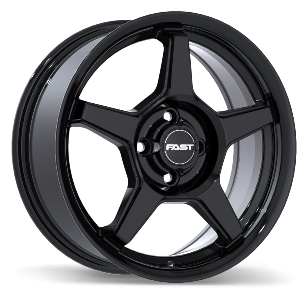 Fast Wheels Flair 15x6.0 4x100 ET40 60.1 Gloss Black