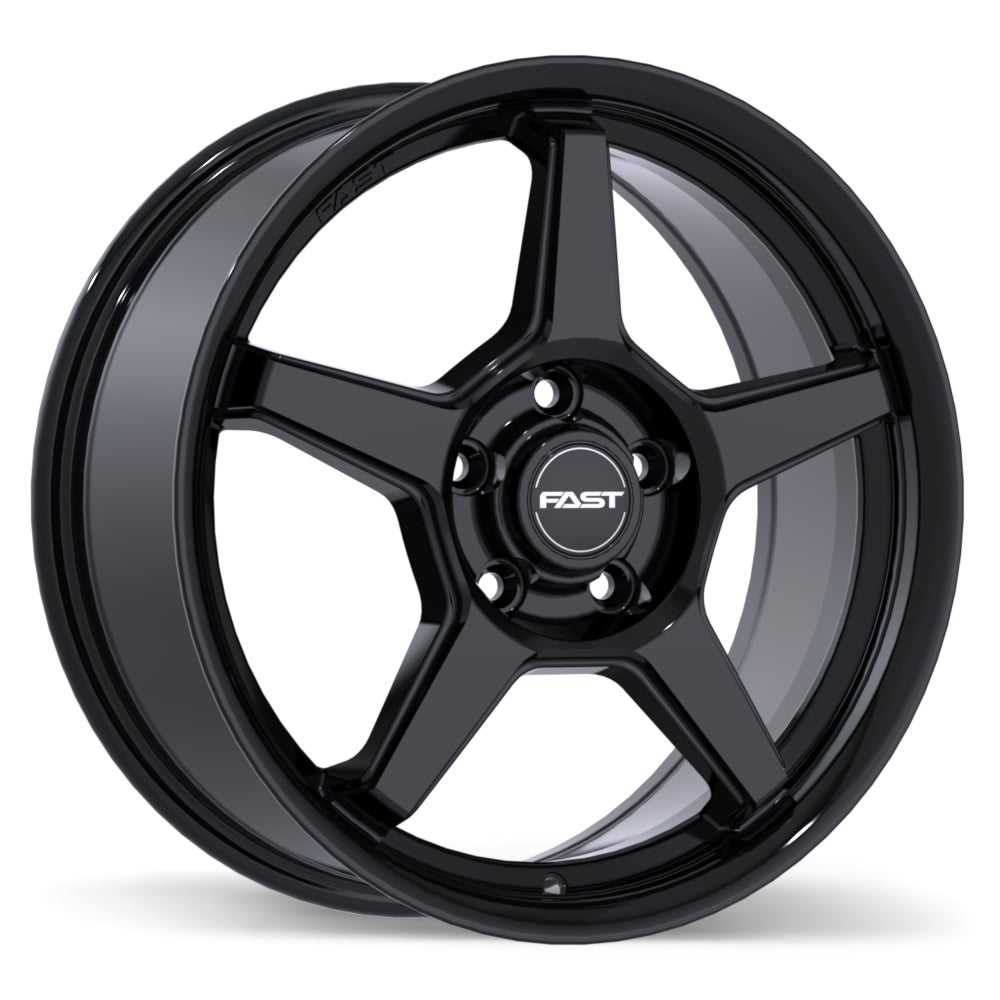 Fast Wheels Flair 17x7.0 5x114.3 ET45 66.1 Gloss Black