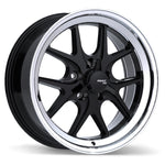 Fast Wheels FC04V 17x8.0 5x127 ET10 71.5 Gloss Black with Machined Lip